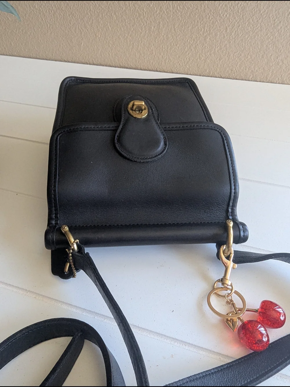 vintage Coach Murphy Bag styled with a glittery